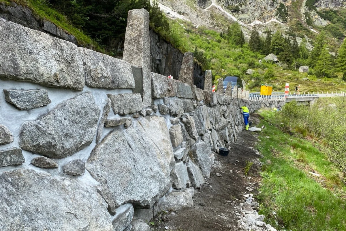 Instandsetzung Stützmauer Hälmad